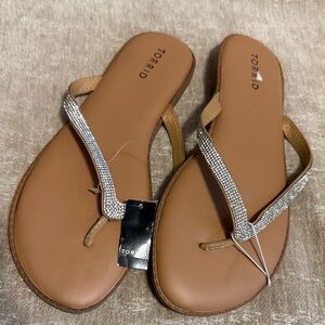 Torrid Rhinestone Sandals.     EXTRA WIDE